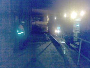 Libeňský tunel - čištění kamerou pro Vodohospodářské služby